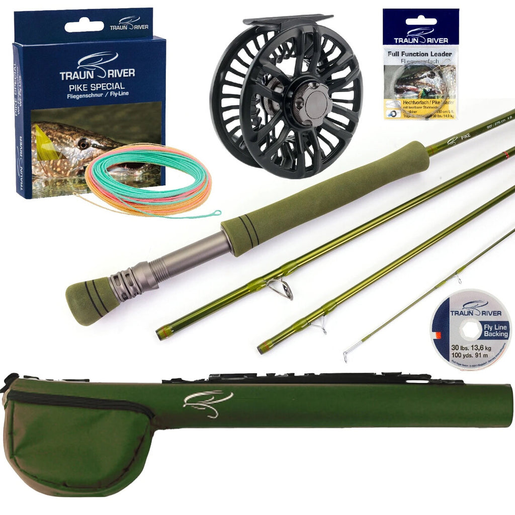 Traun River PIKE Outfit (890-4 Hechtrute im Set)