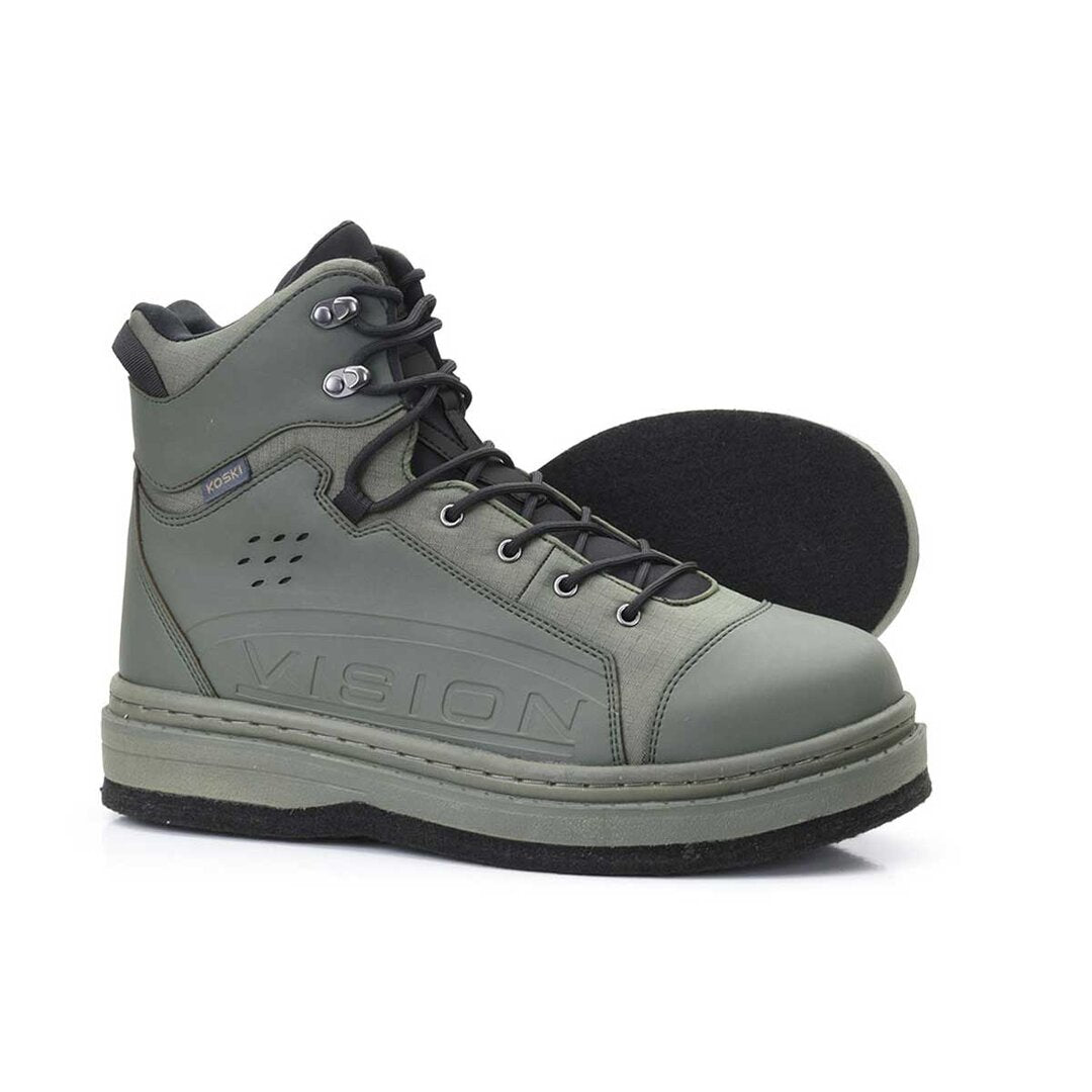 Vision KOSKI Grün Watschuh mit Filzsohle