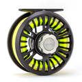 Traun River Solid Fliegenrolle (black/steel)