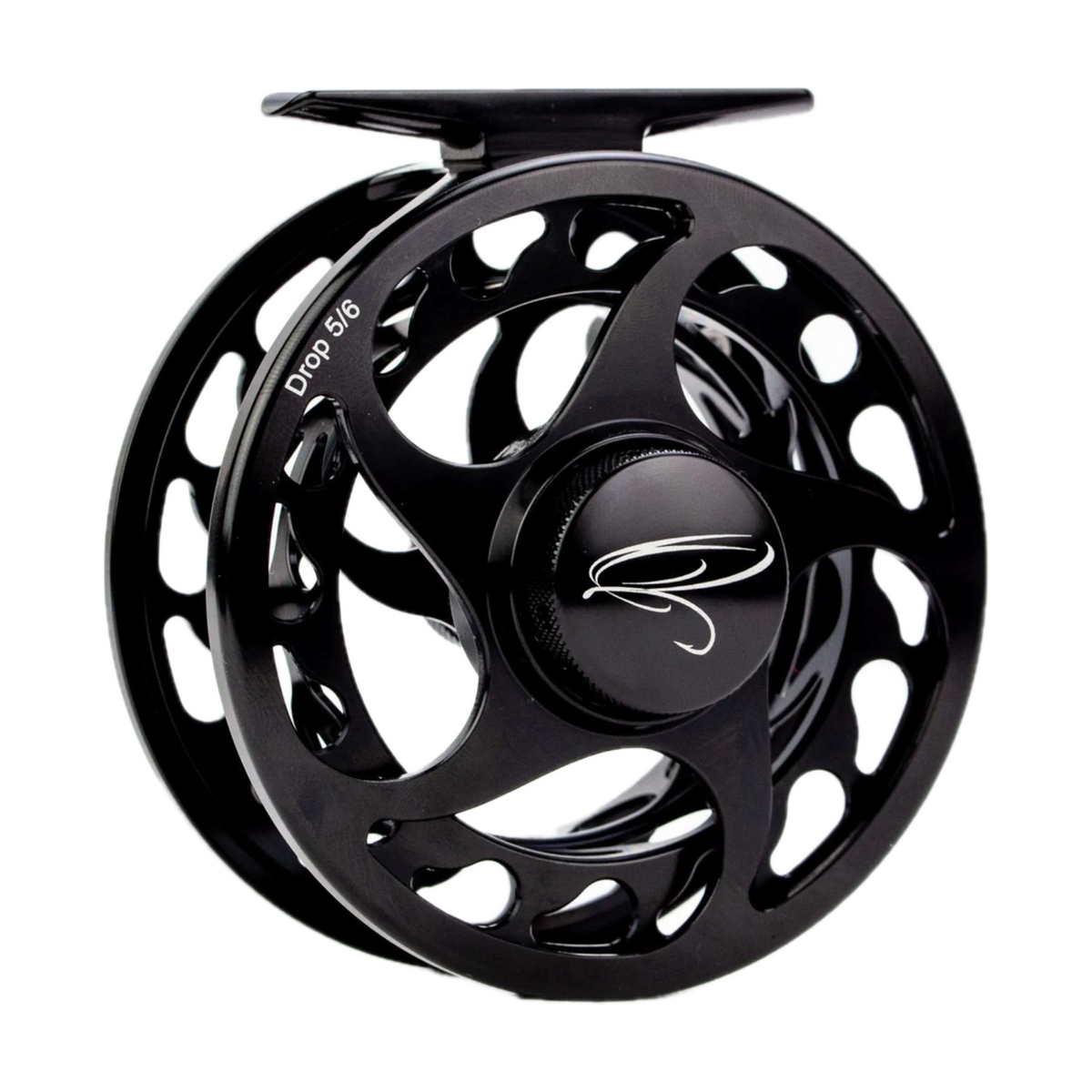 Traun River Drop Fliegenrolle (black/steel 5/6)