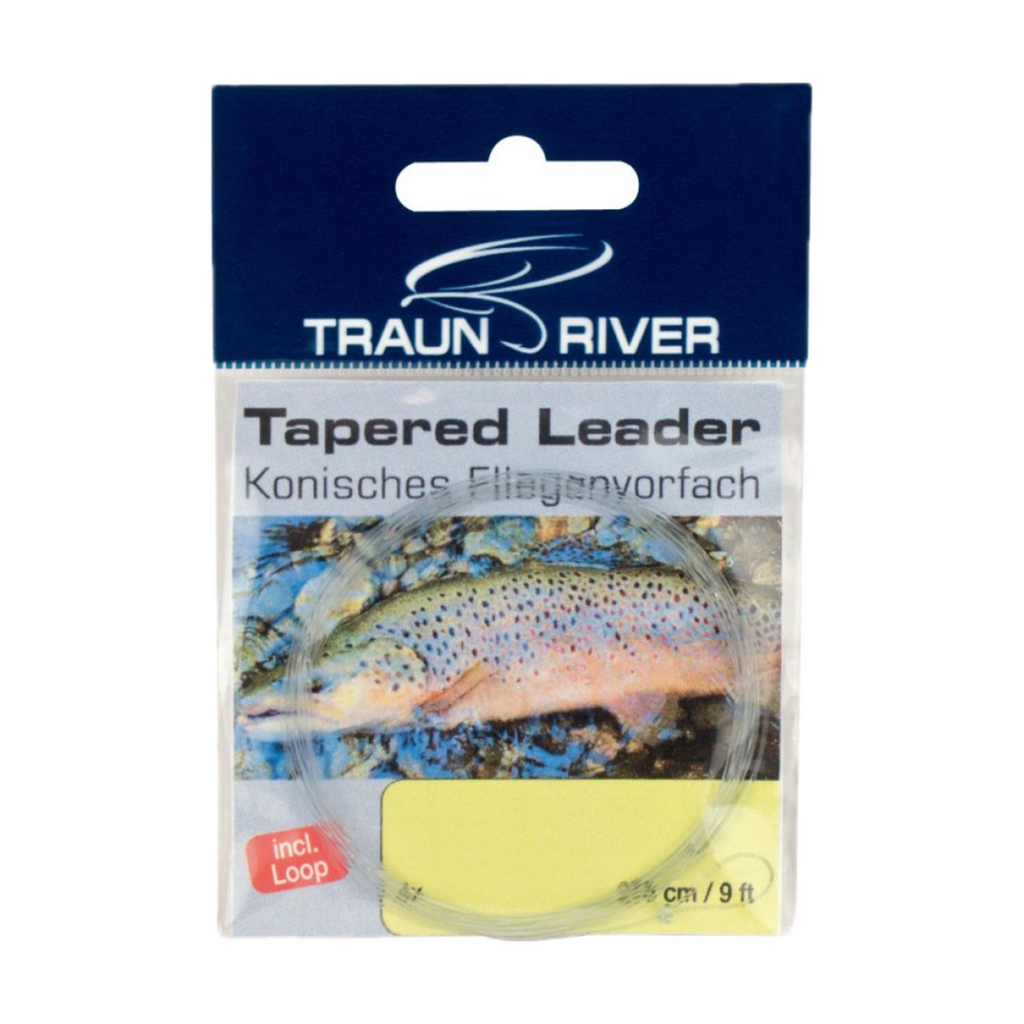 Traun River konisch gezogene Fliegenvorfächer