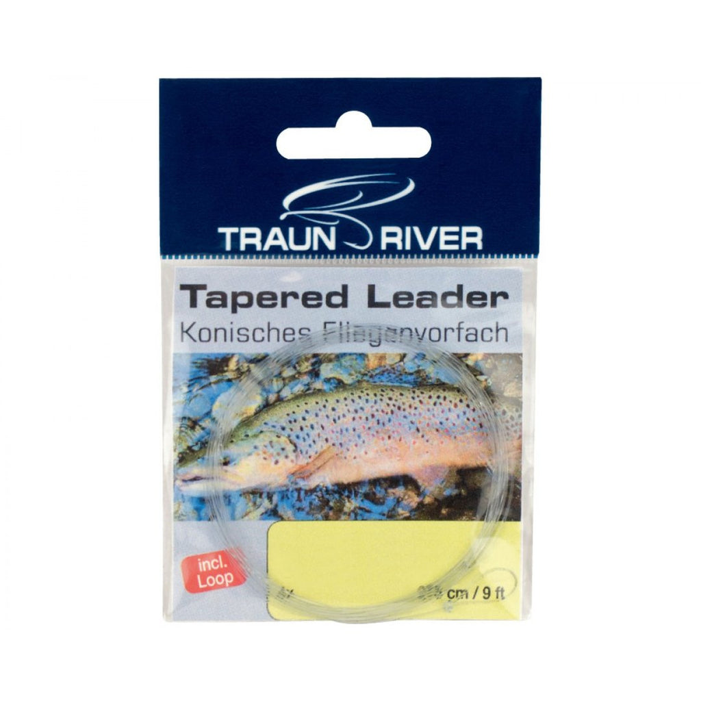 Traun River konisch gezogene Fliegenvorfächer