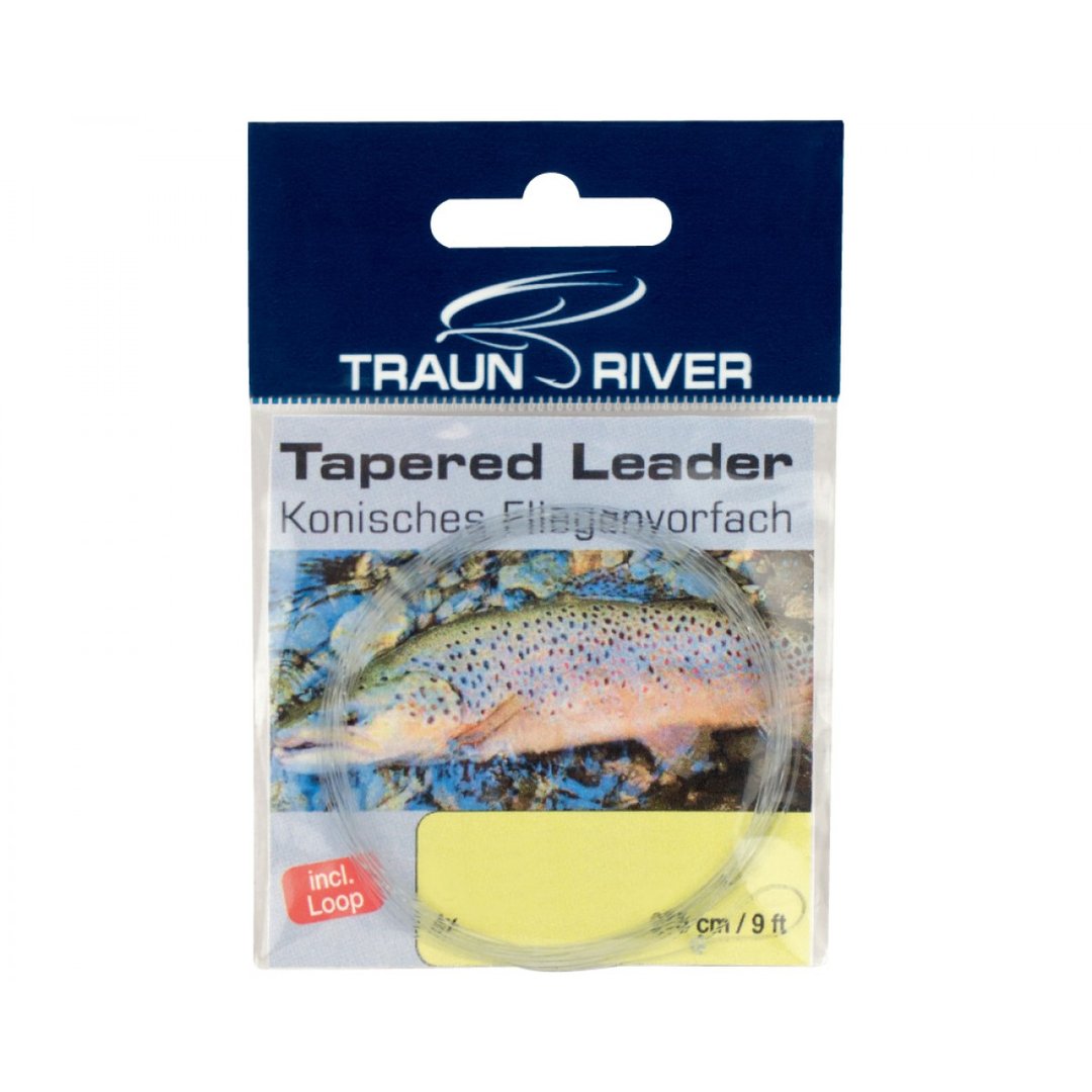 Traun River konisch gezogene Fliegenvorfächer