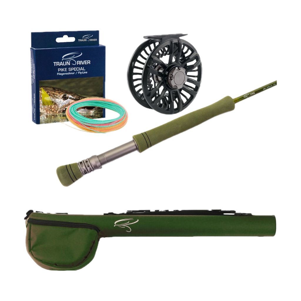 Traun River PIKE Outfit (890-4 Hechtrute im Set)