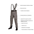 TRAUN RIVER Pro Shorty Wathose - atmungsaktive, hüfthohe Wathose