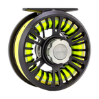 Traun River Solid Fliegenrolle (black/steel)