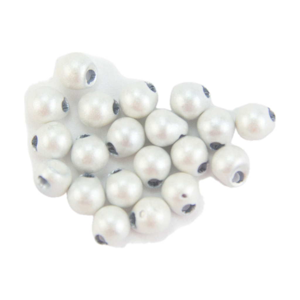 Traun River Tungsten Off Center Beads (pearl white)