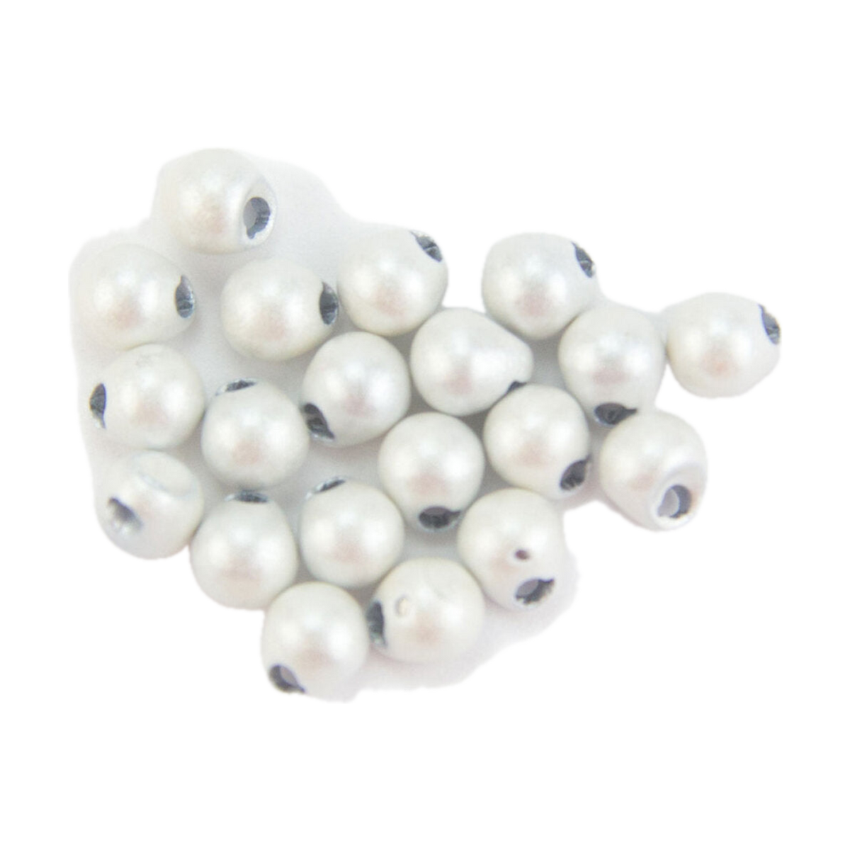 Traun River Tungsten Off Center Beads (pearl white)