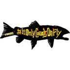 Vision It Only Counts On Fly Aufkleber - Forelle 40x17 cm